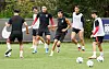 The U-24 Korean national team trains at the Paju National Football Center in Paju, Gyeonggi on Thursday ahead of the Hangzhou Asian Games. [NEWS1]