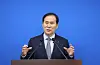 Korea National Oil Corporation CEO Kim Dong-sub speaks during a briefing in Sejong on Wednesday. [YONHAP]