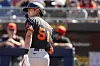 San Francisco Giants' Lee Jung-hoo looks back after being called out on strikes against the Seattle Mariners during the third inning of a spring training baseball game on Feb. 27 in Peoria, Arizona. [AP/YONHAP]