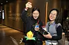 Participants of'Silent Theater pose for pictures after the program at CGV Dongadaemun in Jung District, central Seoul, on Oct. 18. [CULTURAL CORPS OF KOREAN BUDDHISM][CULTURAL CORPS OF KOREAN BUDDHISM]