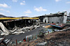 A factory building and materials in the Namhu Agricultural and Industrial Complex in Andong, North Gyeongsang are seen after being burned by wildfires on March 31. [YONHAP]
