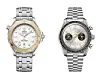 Omega's Paris Olympics edition of its ″Seamaster Diver 300,″ left, and 'Speedmaster Chronoscope' watches will be given to fencer Oh Sang-uk and shooter Oh Ye-jin for being the first individual gold medalists in this year's Summer Games. [OMEGA]