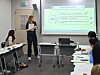 Krystyna Zheludkova, general manager of Seoul Global Center's Korean education, leads an orientation session. [ZHELUDKOVA KRYSTYNA]