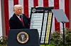 U.S. President Donald Trump delivers remarks on tariffs in the Rose Garden at the White House in Washington on April 2. [REUTERS/YONHAP]