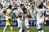 Real Madrid celebrate during a Club World Cup match against Pachuca in Charlotte, North Carolina on June 22. [EPA/YONHAP]