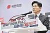 People Power Party (PPP) presidential candidate Kim Moon-soo announces his pledges at PPP headquarters in western Seoul on May 18. [YONHAP]
