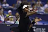 Venus Williams returns a shot against Peyton Stearns during a women's single match at the Citi Open in Washington on July 22. [AFP/YONHAP]