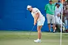 Ryu Hae-ran putts on the 18th green during the final round of the Walmart NW Arkansas Championship on Oct. 1, 2023 in Rogers, Arkansas. [AFP/YONHAP]