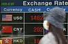 An electronic board in Myeongdong in Jung District, central Seoul, shows exchange rates for various currencies, including the won, on Nov. 7. [NEWS1]