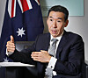 Australian Ambassador to Korea James Choi speaks with the Korea JoongAng Daily on Oct. 26 at the embassy in Seoul.[PARK SANG-MOON]