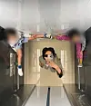 TV personality Kim Na-young apologized for and deleted a photo with her two sons that she uploaded to Instagram after being criticized for allowing them to climb onto an elevator handrail. [SCREEN CAPTURE]