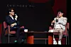 Cho Yong-pil, right, speaks about the new album during a press conference for the release of his new full-length album “20” at Blue Square Hall, Yongsan District, central Seoul. [NEWS1]