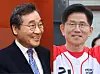 Lee Nak-yon, senior advisor to the New Future Democratic Party, left, and Kim Moon-soo, the presidential candidate from the People Power Party [NEWS1]