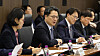 Vice Industry Minister Moon Shin-hak speaks at a public-private joint meeting in Seoul on the government's response to rare earth supply chains on Oct. 16, 2025. [YONHAP]