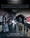 Poster for ITZY's upcoming world tour, titled 'Tunnel Vision' [JYP ENTERTAINMENT]