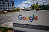 The Google logo is seen at a company research facility in Mountain View, California, on May 13. [REUTERS/YONHAP]