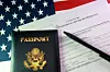 A U.S. flag, a passport and a U.S. H-1B Visa application form are seen in this illustration from on Sept. 22, 2025. [REUTERS/YONHAP]