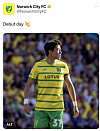 Norwich City mark Hwang Ui-jo's debut in a post on the club's official X, formerly Twitter, account.  [SCREEN CAPTURE]