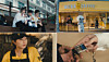 Stills from Riize's music video for the song ″The End of the Day,″ featuring Mega MGC Coffee. [MEGA MGC COFFEE]