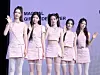 Girl group ILLIT poses for a photo during a press showcase on June 16 at Yes24 Live Hall in eastern Seoul for the release of its third EP, ″bomb.″ [DANIELA GONZALEZ PEREZ]