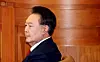 President Yoon Suk Yeol attends the 10th hearing of impeachment trial at the Constitutional Court in Jongno District, central Seoul, on Feb. 20. [JOINT PRESS CORPS]