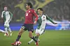 Feyenoord midfielder Hwang In-beom, right, in action during a Champions League match against Lille at Stade Pierre Mauroy in France on Jan. 29. [AP/YONHAP]