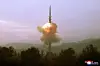 North Korea fires the new Hwasong-19 intercontinental ballistic missile on Thursday. [KOREAN CENTRAL NEWS AGENCY]