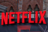 A Netflix logo is on display at the Lucca Comics & Games 2025 event, one of Europe's largest pop culture conventions, as stars and creators of ″Stranger Things″ series launch Season 5, in Lucca, Italy, Oct. 31. [REUTERS/YONHAP]
