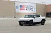 U.S. President Joe Biden drives a Hummer EV as he tours the General Motors 'Factory ZERO' electric vehicle assembly plant in Detroit, Michigan on November 17, 2021. [REUTERS/YONHAP]
