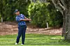 Kim Si-woo hits an approach shot on the first hole during the third round of the Arnold Palmer Invitational presented by Mastercard 2025 at Arnold Palmer Bay Hill Golf Course on March 8 in Orlando, Florida. [GETTY IMAGES]