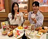 Models present colorful desserts. [SHINSEGAE DEPARTMENT STORE]