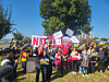A total of 37 progressive groups, including the Korean Confederation of Trade Unions, hold a press conference on a roadside in Dongcheon-dong, Gyeongju, on Oct. 29. [KIM JUNG-SEOK]