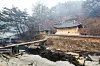 Manhyujeong, an early 16th-century pavilion known for the filming location for the Korean drama series “Mr. Sunshine” in Andong, North Gyeongsang, was previously believed to have been destroyed, however, it had survived the fire, thanks to the flameproof sheets. [YONHAP]