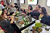 Filipino consumers enjoy Korean food while drinking Jinro soju in Manila on May 19. [HITEJINRO]