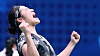 Korea's An Se-young celebrates after beating China's Chen Yufei in the women's individual badminton final at Binjiang Gymnasium in Hangzhou, China on Saturday. An is the first Korean badminton player to win the women's title since 1994.  [NEWS1]
