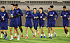 The Korean national team trains at Abdullah Al Khalifa Stadium in Kuwait on Tuesday ahead of the 2026 World Cup qualifier against Kuwait on Thursday. [YONHAP]