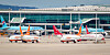 Jeju Air planes are parked at Incheon International Airport last month. [NEWS1]