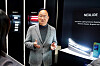 LG Innotek CEO Moon Hyuk-soo outside the company's CES 2025 booth in Las Vegas on Jan 8. [LG INNOTEK]