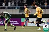 Gwangju FC midfielder Oh Hoo-sung, center, celebrates scoring during an AFC Champions League Elite match against Buriram United at Gwangju World Cup Stadium in Gwangju on Feb. 18. [YONHAP]