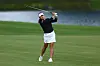 Ko Jin-young plays a shot on the fifth hole during the third round of the Lotte Championship at Hoakalei Country Club in Hawaii on Saturday. [AFP/YONHAP]