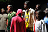 Freed students of St. Mary's Catholic School are reunited with their parents in Papiri community, Nigeria, Tuesday, Dec. 9. [AP/YONHAP]