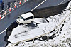 Photo taken from a Kyodo News airplane on Dec. 9, 2025, shows a collapsed road in Tohoku in Aomori Prefecture, northeastern Japan, following a strong earthquake that struck the region the previous night in this photo taken by Kyodo. [REUTERS/YONHAP]