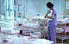 The photo shows a newborn care room at a public postpartum care center in Seoul in December 2023. [YONHAP]