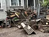 In this photo provided by Barbara Arthur, damage from flash flooding with mud and debris is seen outside a house in Ruidoso, New Mexico on July 9. [AP/YONHAP]