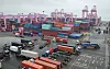 Container loading and unloading operations are underway at Incheon New Port in Incheon on May 16. [NEWS1]