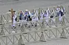 Nuns arrive at St. Peter's Square at the Vatican where 133 cardinals gather on the second day of the conclave to elect successor of late Pope Francis, May 8. [AP/YONHAP]