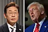 Korean President Lee Jae-myung, left, and U.S. President Donald Trump. [YONHAP]
