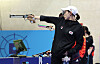 Kim Ye-ji competes during the women's 10-meter air pistol final in Chateauroux, France on July 28.  [XINHUA/YONHAP]