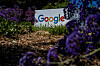 The Google logo is seen at a company research facility in Mountain View, California, on May 13. [REUTERS/YONHAP]