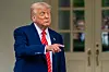 U.S. President Donald Trump speaks with reporters in front of the West Wing of the White House on May 8, 2025, in Washington. [AP/YONHAP]